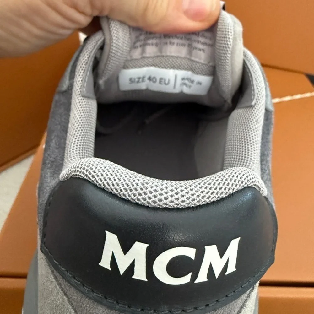 MCM Skywander Low‎ Top Sneakers Women's Ice Gray Lace Up Closure, 40